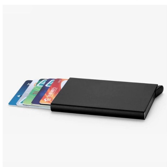 NEW RFID Blocking Card Wallet (Black/Silver) - Picture 1 of 8